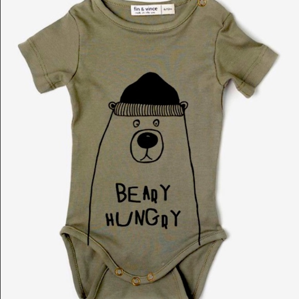 ISO Fin & Vince Beary Hungry Onesie 6/12 or 12/24